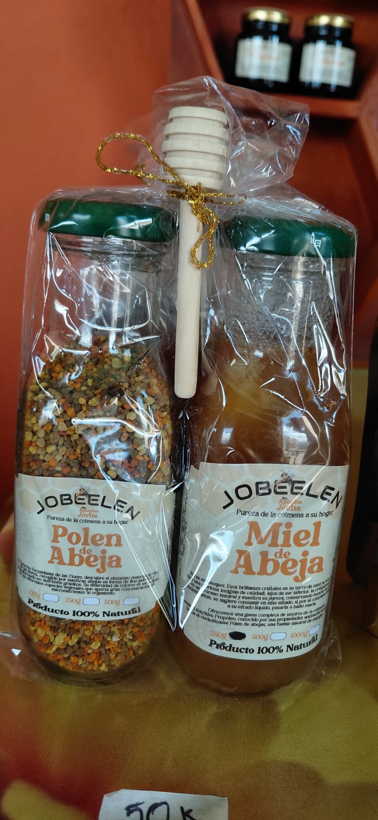 Combo de polen y miel
